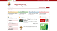Desktop Screenshot of comune.asiago.vi.it