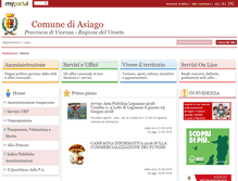 Tablet Screenshot of comune.asiago.vi.it